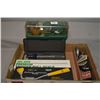 Image 1 : Tray Lot : 5 Items : RCBS Model 1010 Reloading Scale - RCBS Premium Trigger Pull Scale in orig box -