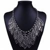 Image 1 : Multilayer leaf antique silver elegant necklace set