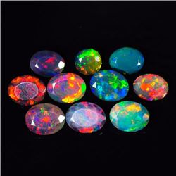 Natural Colorful Multi Color Black Opal 13.76 Carats