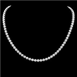 18k White Gold 14.00ct Diamond Necklace