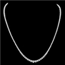 18k White Gold 7.00ct Diamond Necklace