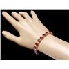 Image 4 : 14k Gold 24.50ct Ruby 3.80ct Diamond Bracelet