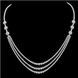 18K Gold 11.50ct Diamond Necklace