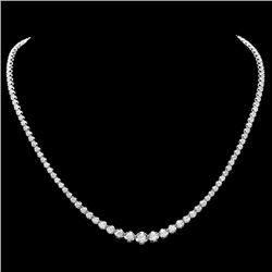 18k White Gold 6.50ct Diamond Necklace