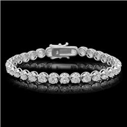 18K Gold 8.54ct Diamond Bracelet