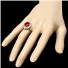 Image 3 : 14k Yellow Gold 7.00ct Ruby 1.50ct Diamond Ring