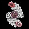 Image 1 : 14k White Gold 5.5ct Spinel 1.00ct Diamond Ring