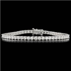 18k White Gold 6.00ct Diamond Bracelet