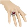 Image 3 : 14K Gold 14.84ct Ruby 1.12ct Diamond Ring
