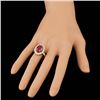 Image 4 : 14k Yellow Gold 7.50ct Ruby 1.70ct Diamond Ring