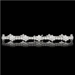 18k White Gold 6.80ct Diamond Bracelet