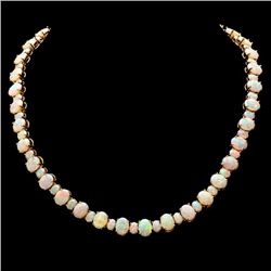 14k Yellow Gold 42.50ct Opal   Necklace