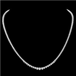 18k White Gold 8.50ct Diamond Necklace