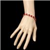 Image 5 : 14k Gold 36.23ct Ruby 1.50ct Diamond Bracelet