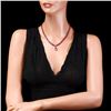 Image 5 : 14k Gold 54.9ct Ruby 1.40ct Diamond Necklace