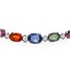 Image 3 : 14k Gold 31ct Sapphire 1.20ct Diamond Necklace
