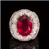 Image 1 : 14k Gold 18.62ct Ruby 2.15ct Diamond Ring