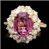 Image 1 : 14k Yellow Gold 4.00ct Spinel 1.60ct Diamond Ring