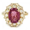 Image 2 : 14k Yellow Gold 4.00ct Spinel 1.60ct Diamond Ring