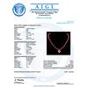 Image 8 : 14k Gold 72.00ct Ruby 1.30ct Diamond Necklace