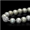 Image 2 : 18K Gold Pearl 0.60ct Diamond Necklace