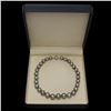 Image 4 : 18K Gold Pearl 0.60ct Diamond Necklace