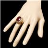 Image 3 : 14k Yellow Gold 16.00ct Ruby 0.80ct Diamond Ring