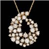 14k Yellow Gold 2.70ct Diamond Pendant