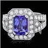 14k Gold 2.50ct Tanzanite 1.25ct Diamond Ring