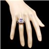 Image 4 : 14k Gold 2.50ct Tanzanite 1.25ct Diamond Ring