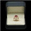 Image 3 : 14K Gold 4.88ct Ruby 1.50ct Diamond Ring