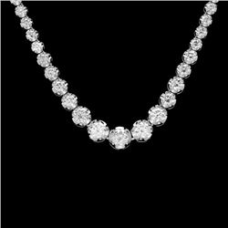 18k White Gold 11.60ct Diamond Necklace