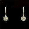 Image 1 : 14k Gold 3.00ct Diamond Earrings