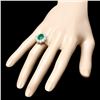 Image 3 : 14k White Gold 2.30ct Emerald 1.70ct Diamond Ring