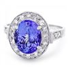 Image 2 : 14k Gold 4.00ct Tanzanite 0.50ct Diamond Ring