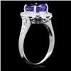 Image 3 : 14k Gold 4.00ct Tanzanite 0.50ct Diamond Ring