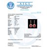 Image 3 : 14k Rose 14.00ct Ruby 1.55ct Diamond Earrings