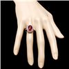 Image 4 : 14k White Gold 5.00ct Ruby 1.00ct Diamond Ring