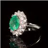 Image 2 : 14K Gold 3.24ct Emerald 1.51ct Diamond Ring