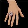 Image 6 : 14k Gold 5.00ct Tourmaline 2.20ct Diamond Ring