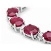 Image 2 : 14k Gold 37.00ct Ruby 1.70ct Diamond Necklace