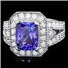 Image 1 : 14k Gold 4.00ct Tanzanite 1.30ct Diamond Ring