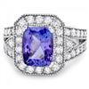 Image 2 : 14k Gold 4.00ct Tanzanite 1.30ct Diamond Ring