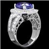 Image 3 : 14k Gold 4.00ct Tanzanite 1.30ct Diamond Ring