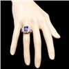 Image 4 : 14k Gold 4.00ct Tanzanite 1.30ct Diamond Ring