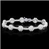 Image 1 : 18k White Gold 8.20ct Diamond Bracelet