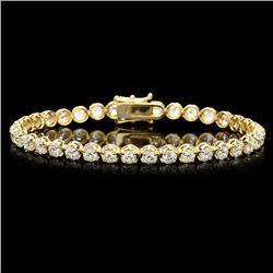 18k Yellow Gold 7.60ct Diamond Bracelet