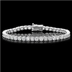 18k White Gold 11.50ct Diamond Bracelet