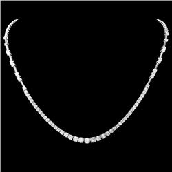 18k White Gold 6.00ct Diamond Necklace