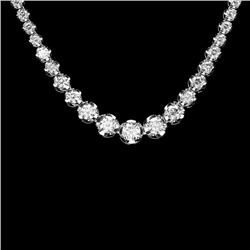 18k White Gold 10.20ct Diamond Necklace